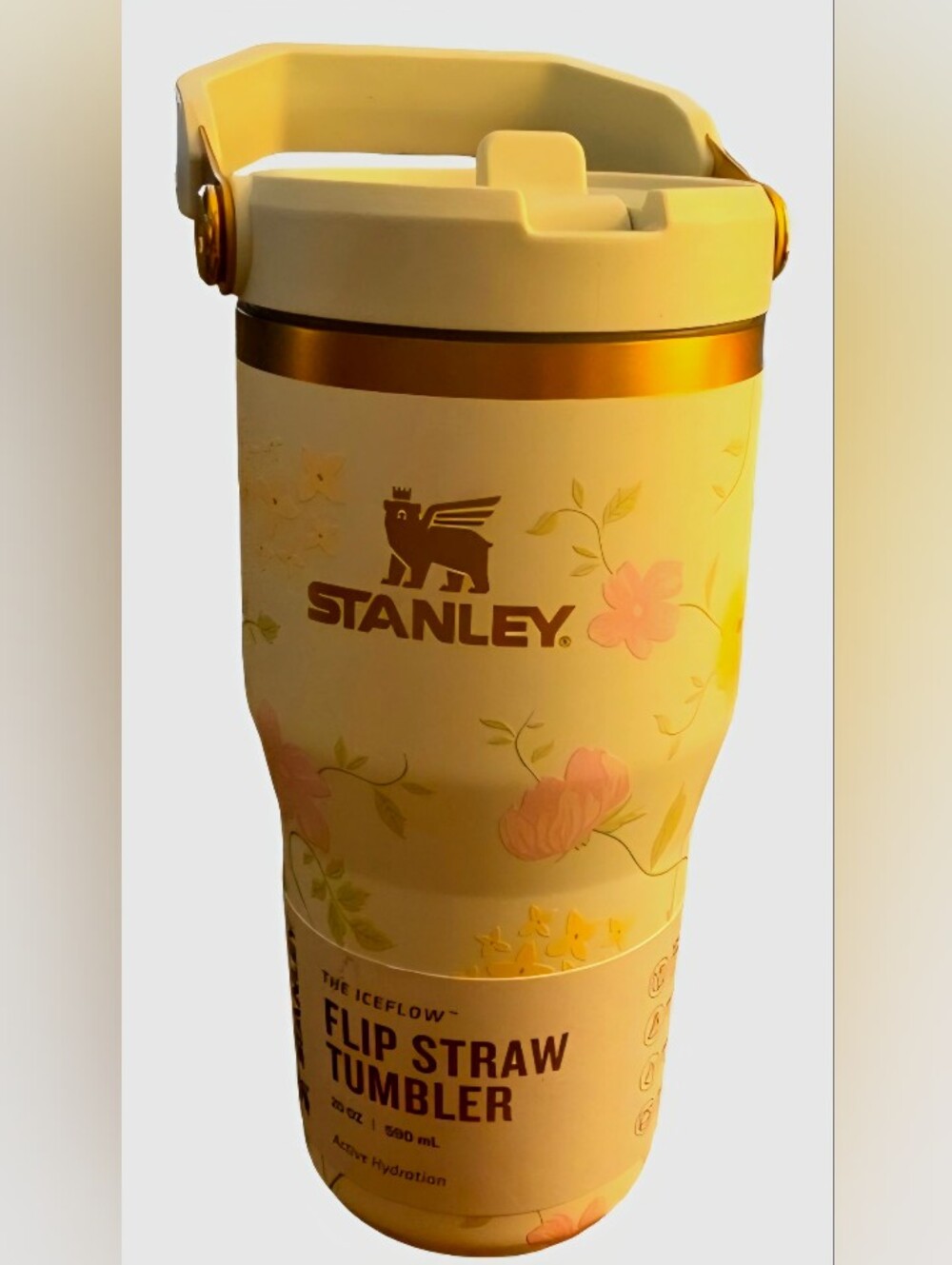 Stanley IceFlow Flip Straw Tumbler 20oz Spring Blossom Limited Edition New